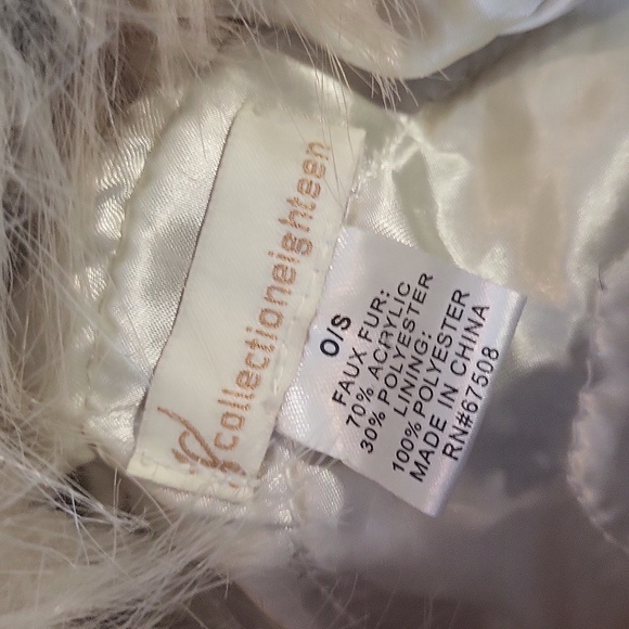 Collection XIIX Cream Fuzzy Hat - Picture 4 of 8